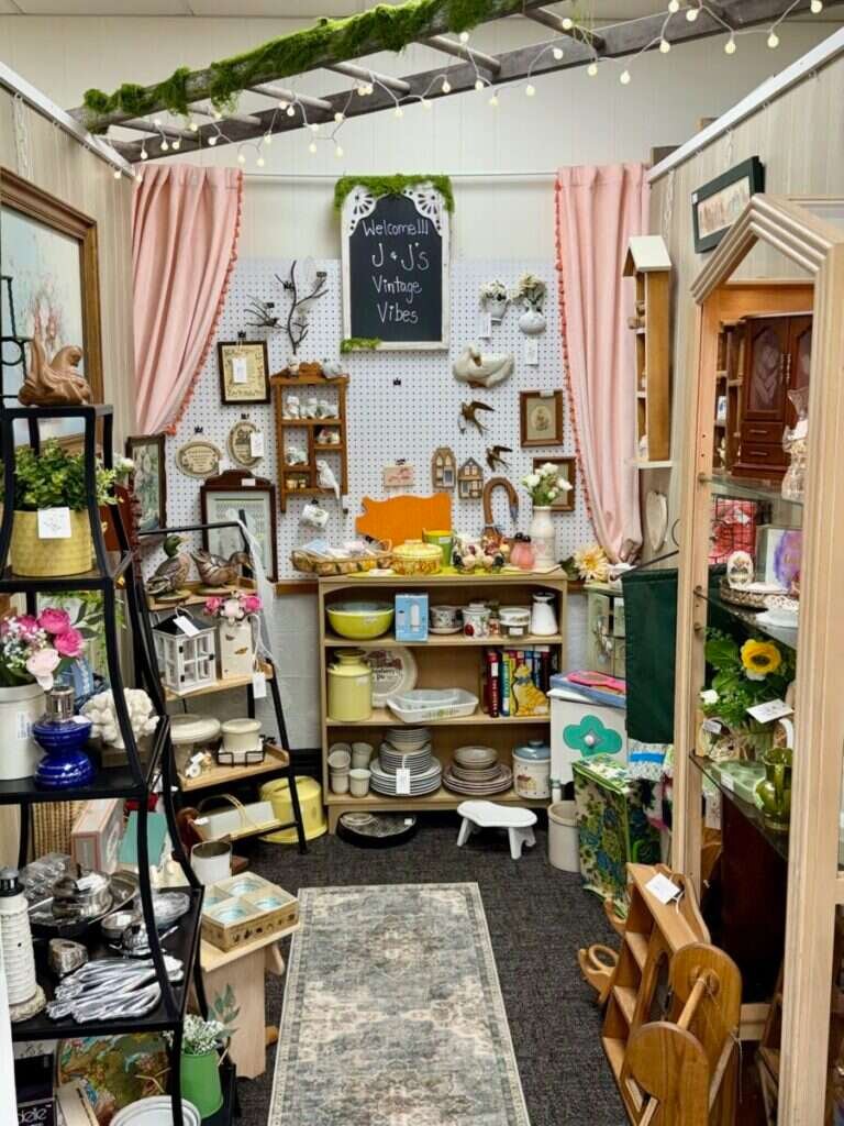 Curated vintage furniture and home décor at Twisted Sisters Vintage Market
